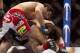 Beneil Dariush attacks the back of Charlie Brenneman at UFC Fight Night 35