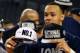 ARLINGTON, TX - APRIL 07: Shabazz Napier #13 of the Connecticut Huskies celebrates on the court after defeating the Kentucky Wildcats 60-54 in the NCAA Men's Final Four Championship at AT&T Stadium on April 7, 2014 in Arlington, Texas. (Photo by Ronald M