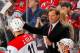 NEWARK, NJ - MARCH 08: Head coach Kirk Muller of the Carolina Hurricanes gives instructions against the New Jersey Devils during the game at the Prudential Center on March 8, 2014 in Newark, New Jersey. (Photo by Andy Marlin/NHLI via Getty Images)