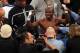 LAS VEGAS, NV - JUNE 09: Timothy Bradley has his hand raised in victory after defeating Manny Pacquiao by split decision to win the WBO welterweight championship at MGM Grand Garden Arena on June 9, 2012 in Las Vegas, Nevada. (Photo by Jeff Bottari/Gett