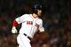 BOSTON, MA - OCTOBER 30: Stephen Drew #7 of the Boston Red Sox looks on after hitting a home run in the fourth inning against the St. Louis Cardinals during Game Six of the 2013 World Series at Fenway Park on October 30, 2013 in Boston, Massachusetts. (