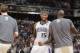SACRAMENTO, CA - APRIL 8: DeMarcus Cousins #15 of the Sacramento Kings reacts after the play against the Oklahoma City Thunder at Sleep Train Arena on April 8, 2014 in Sacramento, California. NOTE TO USER: User expressly acknowledges and agrees that, by