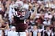 COLLEGE STATION, TX - AUGUST 31: Johnny Manziel #2 of the Texas A&M Aggies celebrates a third quarter touchdown during the game against the Rice Owls at Kyle Field on August 31, 2013 in College Station, Texas. (Photo by Scott Halleran/Getty Images)