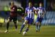 SHEFFIELD, ENGLAND - JANUARY 11: Bobby Zamora of QPR in action with Oguchi Onyewu of Sheffield Wednesday during the Sky Bet Championship match between Sheffield Wednesday and Leeds United at Hillsborough Stadium on January 11, 2014 in Sheffield, England,