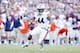 Oct 19, 2013; College Station, TX, USA; Auburn Tigers running back Cameron Artis-Payne (44) runs with the ball against the Texas A&M Aggies during the second half at Kyle Field. Mandatory Credit: Soobum Im-USA TODAY Sports