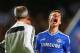 LONDON, ENGLAND - APRIL 08: Cesar Azpilicueta of Chelsea reacts during the UEFA Champions League Quarter Final second leg match between Chelsea and Paris Saint-Germain FC at Stamford Bridge on April 8, 2014 in London, England. (Photo by Julian Finney/Ge