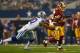 ARLINGTON, TX - OCTOBER 13: Jordan Reed #86 of the Washington Redskins carries the ball against J.J. Wilcox #27 of the Dallas Cowboys at AT&T Stadium on October 13, 2013 in Arlington, Texas. (Photo by Tom Pennington/Getty Images)