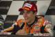 DOHA, QATAR - MARCH 23: Marc Marquez of Spain and Repsol Honda Team smiles during the press conference at the end of the MotoGP race during the MotoGp of Qatar - Race at Losail Circuit on March 23, 2014 in Doha, Qatar. (Photo by Mirco Lazzari gp/Getty I