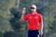 AUGUSTA, GA - APRIL 11: Adam Scott of Australia waves on the 18th hole during the second round of the 2014 Masters Tournament at Augusta National Golf Club on April 11, 2014 in Augusta, Georgia. (Photo by Rob Carr/Getty Images)