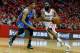 HOUSTON, TX - MAY 03: Thabo Sefolosha #2 of the Oklahoma City Thunder defends against James Harden #23 of the Houston Rockets in Game Six of the Western Conference Quarterfinals of the 2013 NBA Playoffs at the Toyota Center on May 3, 2013 in Houston, Tex