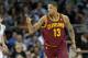 CLEVELAND, OH - OCTOBER 30: Tristan Thompson #13 of the Cleveland Cavaliers celebrates after scoring against the Brooklyn Nets during the first half at Quicken Loans Arena on October 30, 2013 in Cleveland, Ohio. NOTE TO USER: User expressly acknowledges a