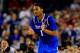 ARLINGTON, TX - APRIL 07: James Young #1 of the Kentucky Wildcats reacts against the Connecticut Huskies during the NCAA Men's Final Four Championship at AT&T Stadium on April 7, 2014 in Arlington, Texas. (Photo by Jamie Squire/Getty Images)