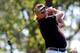 AUGUSTA, GA - APRIL 12: Miguel Angel Jimenez of Spain watches his tee shot on the fourth hole during the third round of the 2014 Masters Tournament at Augusta National Golf Club on April 12, 2014 in Augusta, Georgia. (Photo by Rob Carr/Getty Images)