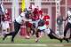 Check out this fearless competitiveness by Indiana's Latimer.
