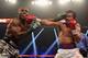 LAS VEGAS, NV - APRIL 12: Timothy Bradley and Manny Pacquiao trade punches at the MGM Grand Garden Arena on April 12, 2014 in Las Vegas, Nevada. (Photo by Jeff Gross/Getty Images)