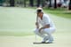 AUGUSTA, GA - APRIL 13: Bernhard Langer of Germany lines up a putt on the first green during the final round of the 2014 Masters Tournament at Augusta National Golf Club on April 13, 2014 in Augusta, Georgia. (Photo by Andrew Redington/Getty Images)