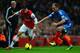 LONDON, ENGLAND - DECEMBER 04: Mesut Oezil of Arsenal is closed down by David Meyler of Hull City during the Barclays Premier League match between Arsenal and Hull City at Emirates Stadium on December 4, 2013 in London, England. (Photo by Jamie McDonald/