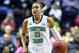 NASHVILLE, TN - APRIL 06: Kayla McBride #21 of the Notre Dame Fighting Irish handles the ball in the second half against the Maryland Terrapins during the NCAA Women's Final Four semifinal at Bridgestone Arena on April 6, 2014 in Nashville, Tennessee. (