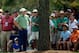 Apr 13, 2014; Augusta, GA, USA; Jordan Spieth lines up his shot from the rough of the 1st hole during the final round of the 2014 The Masters golf tournament at Augusta National Golf Club. Mandatory Credit: Michael Madrid-USA TODAY Sports