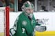 DALLAS, TX - APRIL 8: Kari Lehtonen #32 of the Dallas Stars tends goal against the Nashville Predators at the American Airlines Center on April 8, 2014 in Dallas, Texas. (Photo by Glenn James/NHLI via Getty Images)