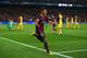 BARCELONA, SPAIN - APRIL 01: Neymar of Barcelona celebrates his goal during the UEFA Champions League Quarter Final first leg match between FC Barcelona and Club Atletico de Madrid at Camp Nou on April 1, 2014 in Barcelona, Spain. (Photo by Clive Rose/G