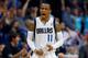 DALLAS, TX - APRIL 12: Monta Ellis #11 of the Dallas Mavericks reacts after scoring against the Phoenix Suns in the third quarter at American Airlines Center on April 12, 2014 in Dallas, Texas. (Photo by Tom Pennington/Getty Images)