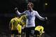 LONDON, ENGLAND - APRIL 07: Christian Eriksen of Tottenham Hotspur celebrates scoring his team's third goal during the Barclays Premier League match between Tottenham Hotspur and Sunderland at White Hart Lane on April 7, 2014 in London, England. (Photo