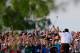 AUGUSTA, GA - APRIL 13: Bubba Watson of the United States celebrates on the 18th green after winning the 2014 Masters Tournament by a three-stroke margin at Augusta National Golf Club on April 13, 2014 in Augusta, Georgia. (Photo by Rob Carr/Getty Image