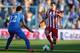 GETAFE, SPAIN - APRIL 13: Koke (R) of Club Atletioc de Madrid takes on Juan Rodriguez of Getafe CF during the La Liga match between Getafe CF and Club Atletico de Madrid at Coliseum Alfonso Perez stadium on April 13, 2014 in Getafe, Spain. (Photo by Denis
