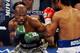 LAS VEGAS, NV - APRIL 12: Timothy Bradley (L) and Manny Pacquiao battle it out during their WBO world welterweight championship boxing match at the MGM Grand Garden Arena on April 12, 2014 in Las Vegas, Nevada. Pacquiao won by unanimous decision. (Photo