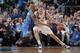 DALLAS, TX - MARCH 25: Dirk Nowitzki #41 of the Dallas Mavericks drives against the Oklahoma City Thunder on March 25, 2014 at the American Airlines Center in Dallas, Texas. NOTE TO USER: User expressly acknowledges and agrees that, by downloading and or