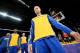 LOS ANGELES, CA - APRIL 11: Stephen Curry #30 of the Golden State Warriors stands on the court before a game against the Los Angeles Lakers at Staples Center on April 11, 2014 in Los Angeles, California. NOTE TO USER: User expressly acknowledges and agree