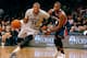 NEW YORK, NY - APRIL 11: Paul Pierce #34 of the Brooklyn Nets drives towards the net against Paul Millsap #4 of the Atlanta Hawks at Barclays Center on April 11, 2014 in New York City. NOTE TO USER: User expressly acknowledges and agrees that, by downloa