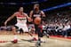 WASHINGTON, DC - APRIL 14: Dwyane Wade #3 of the Miami Heat drives against the Washington Wizards during the game at the Verizon Center on April 14, 2014 in Washington, DC. NOTE TO USER: User expressly acknowledges and agrees that, by downloading and or u