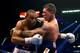 LAS VEGAS, NV - MAY 04: (R-L) Gabriel Rosado connects with a right to the face of J'Leon Love in their middleweight bout at the MGM Grand Garden Arena on May 4, 2013 in Las Vegas, Nevada. (Photo by Al Bello/Getty Images)