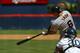 SAN DIEGO, CA - JULY 6: J.T. Snow #6 of the San Francisco Giants connects for a hit against the San Diego Padres during the MLB game on July 6, 2003 in San Diego, California. The Giants defeated the Padres 3-2. (Photo by Donald Miralle/Getty Images)