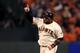 SAN FRANCISCO, CA - OCTOBER 24: Pablo Sandoval #48 of the San Francisco Giants rounds the bases after hitting a solo home run to center field against Al Alburquerque #62 of the Detroit Tigers in the fifth inning during Game One of the Major League Baseba
