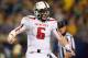 ARLINGTON, TX - NOVEMBER 16: Baker Mayfield #6 of the Texas Tech Red Raiders celebrates his second touchdown pass against the Baylor Bears at AT&T Stadium on November 16, 2013 in Arlington, Texas. (Photo by Ronald Martinez/Getty Images)