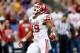 NEW ORLEANS, LA - JANUARY 02: Eric Striker #19 of the Oklahoma Sooners reacts after sacking AJ McCarron #10 of the Alabama Crimson Tide during the Allstate Sugar Bowl at the Mercedes-Benz Superdome on January 2, 2014 in New Orleans, Louisiana. (Photo by