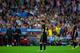 MADRID, SPAIN - APRIL 09: A dejected Lionel Messi of Barcelona looks on during the UEFA Champions League Quarter Final second leg match between Club Atletico de Madrid and FC Barcelona at Vicente Calderon Stadium on April 9, 2014 in Madrid, Spain. (Phot