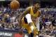 Apr 13, 2014; Indianapolis, IN, USA; Indiana Pacers forward Paul George (21) reacts after dunking against the Oklahoma City Thunder at Bankers Life Fieldhouse. Indiana defeats Oklahoma City 102-97. Mandatory Credit: Brian Spurlock-USA TODAY Sports