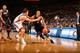 NEW YORK - OCTOBER 29: Shaun Livingston #8 of the Miami Heat drives against Danilo Gallinari #8 of the New York Knicks on October 29, 2008 at Madison Square Garden in New York City. NOTE TO USER: User expressly acknowledges and agrees that, by downloadin