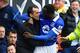 LIVERPOOL, ENGLAND - APRIL 06: Romelu Lukaku of Everton celebrates scoring the second goal with Manager Roberto Martinez during the Barclays Premier League match between Everton and Arsenal at Goodison Park on April 6, 2014 in Liverpool, England. (Photo