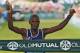 CAPE TOWN, SOUTH AFRICA - MARCH 30: Winner David Gatebe celebrates on the finishing line during the Old Mutual Two Oceans Marathon on March 30, 2013 in Cape Town, South Africa. (Photo by Gallo Images/Getty Images)