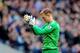 MANCHESTER, ENGLAND - APRIL 05: Goalkeeper Joe Hart of Manchester City applauds during the Barclays Premier League match between Manchester City and Southampton at Etihad Stadium on April 5, 2014 in Manchester, England. (Photo by Chris Brunskill/Getty I
