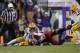 LSU defensive back Dwayne Thomas sacked and forced a fumble against Arkansas, securing the victory for the Tigers.