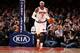 NEW YORK, NY - APRIL 4: Carmelo Anthony #7 of the New York Knicks brings the ball up court during a game at Madison Square Garden in New York City. NOTE TO USER: User expressly acknowledges and agrees that, by downloading and or using this photograph, Use