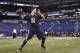 INDIANAPOLIS, IN - FEBRUARY 23: Former Alabama quarterback A.J. McCarron works out during the 2014 NFL Combine at Lucas Oil Stadium on February 23, 2014 in Indianapolis, Indiana. (Photo by Joe Robbins/Getty Images)