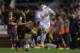 VALENCIA, SPAIN - APRIL 16: Gareth Bale (R) of Real Madrid beats Marc Bartra of Barcelona during the Copa del Rey Final between Real Madrid and Barcelona at Estadio Mestalla on April 16, 2014 in Valencia, Spain. (Photo by Denis Doyle/Getty Images)