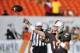 Apr 12, 2014; Miami, FL, USA; Miami Hurricanes quarterback Kevin Olsen (19) throws a pass during a spring game at Sun Life Stadium. Mandatory Credit: Steve Mitchell-USA TODAY Sports